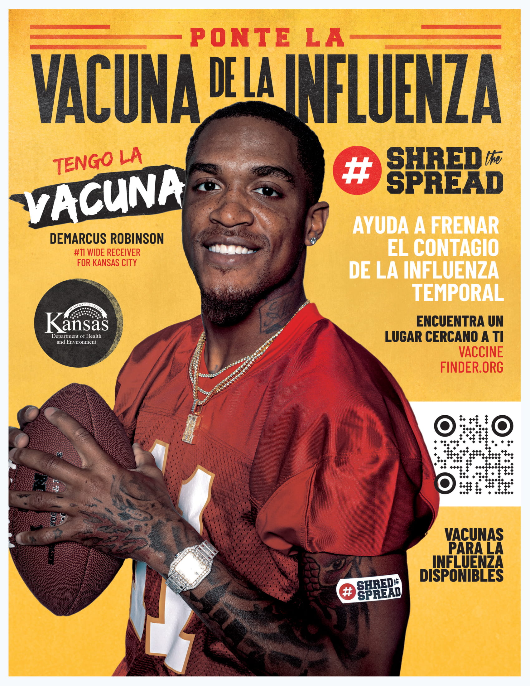 Shred The Spread Demarcus Robinson Poster 2 Spanish