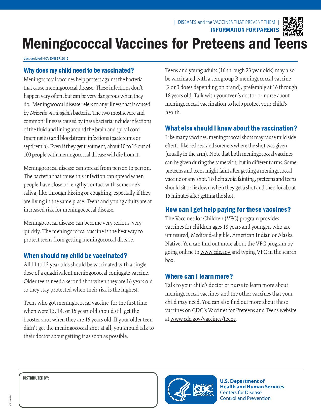 Full article: Immunogenicity and safety of an investigational quadrivalent  meningococcal conjugate vaccine administered as a booster dose in children  vaccinated against meningococcal disease 3 years earlier as toddlers: A  Phase III, open-label