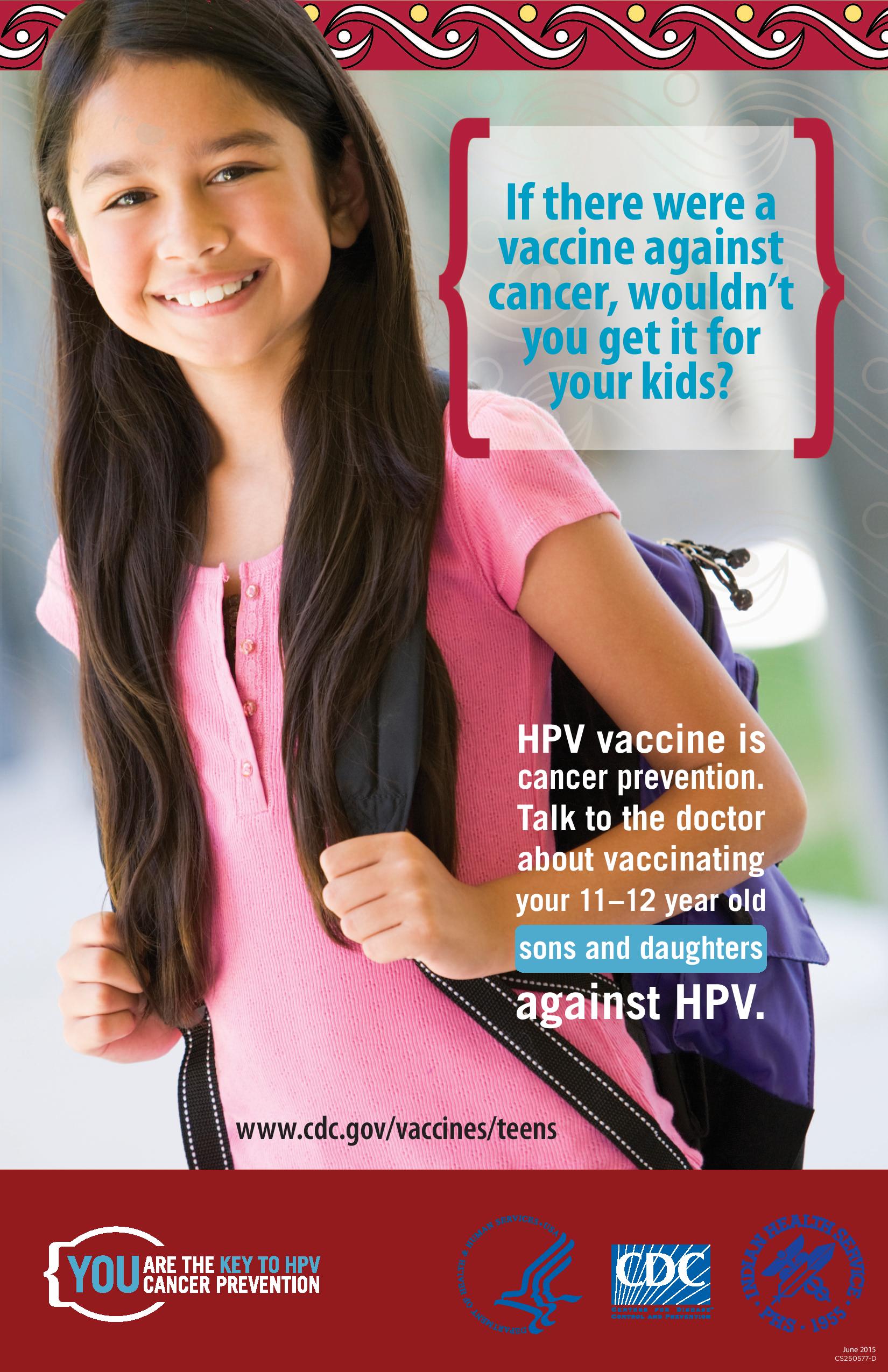 Girl Smiling Infographic about the HPV Vaccine